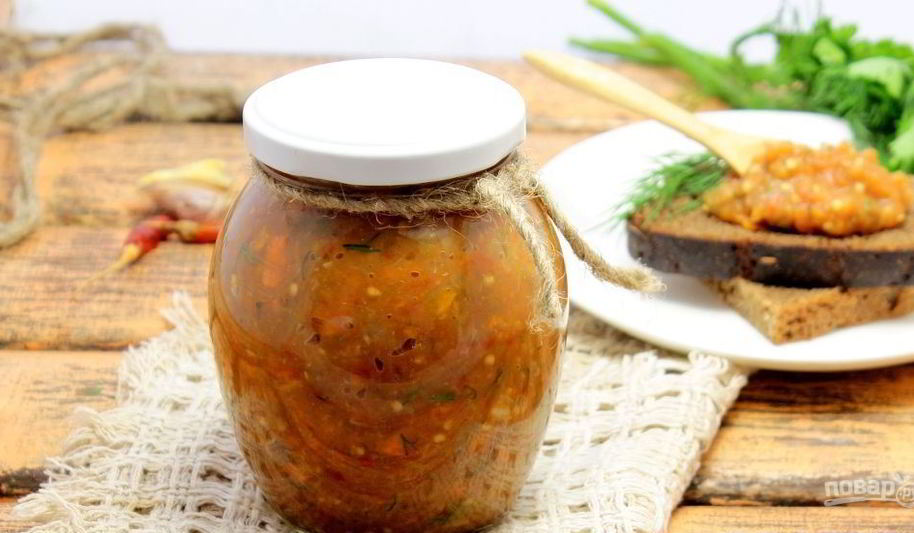 Рецепт икры баклажанной