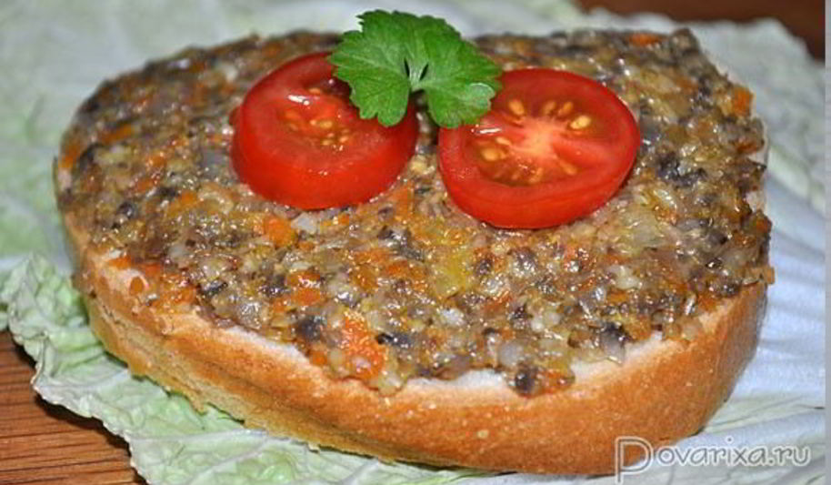 Рецепт икры из шампиньонов с овощами