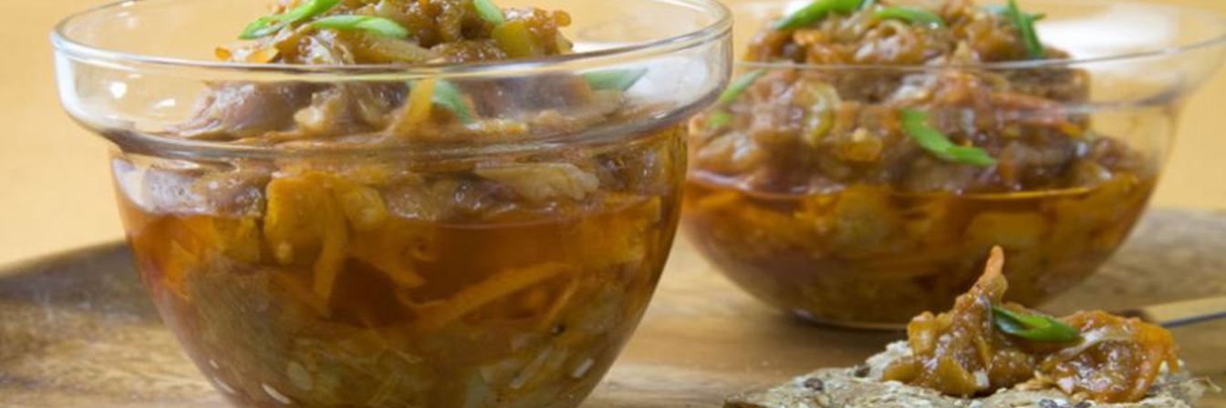 Икра овощная с чесноком