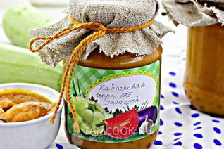 Кабачковая икра с перцем и луком