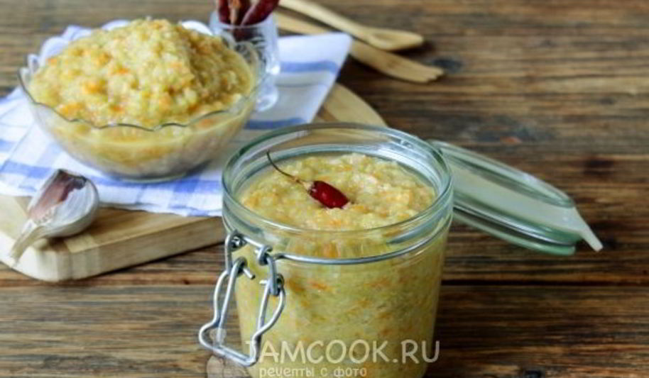 Рецепт острой кабачковой икры