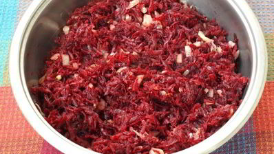 свекольная икра из вареной свеклы