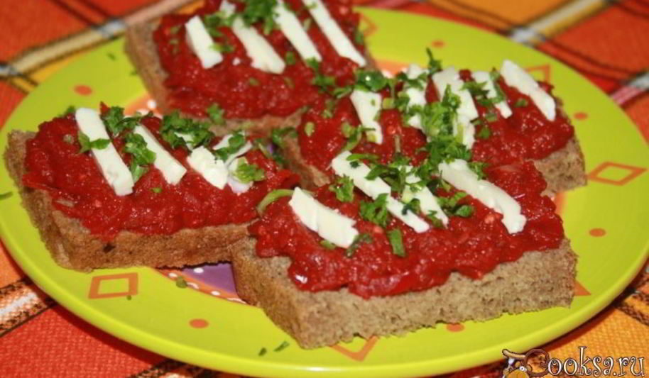 Рецепт свекольной икры с баклажаном