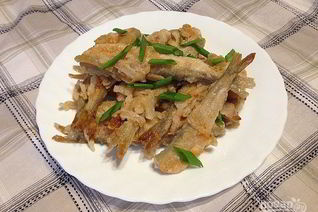Корюшка жареная маринованная