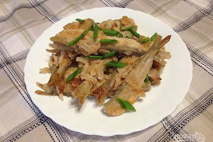 Корюшка жареная маринованная