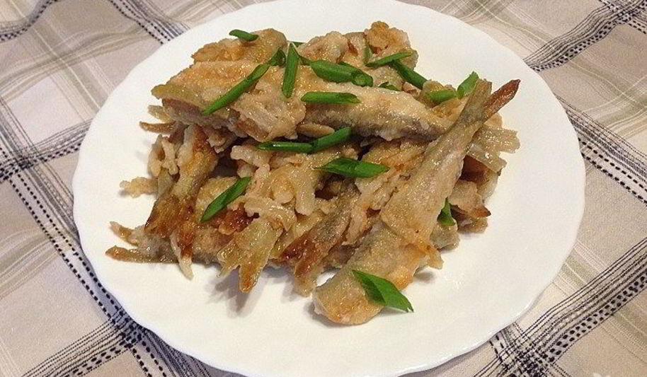 Рецепт корюшки жареной маринованной