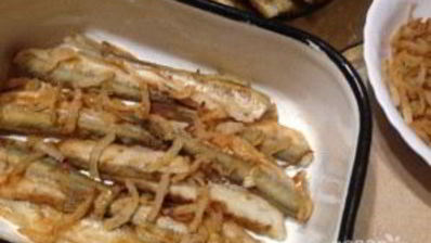 корюшка жареная маринованная