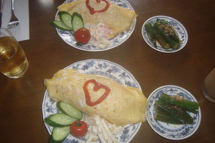 Фаршированный омлет Омрайс