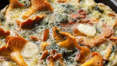 фриттата с лисичками