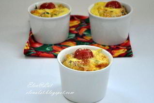 Фриттата с макаронами и болгарским перцем