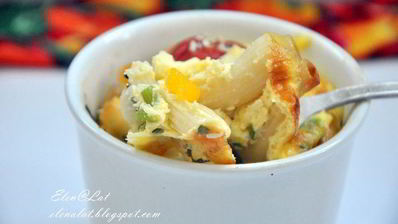 фриттата с макаронами и болгарским перцем