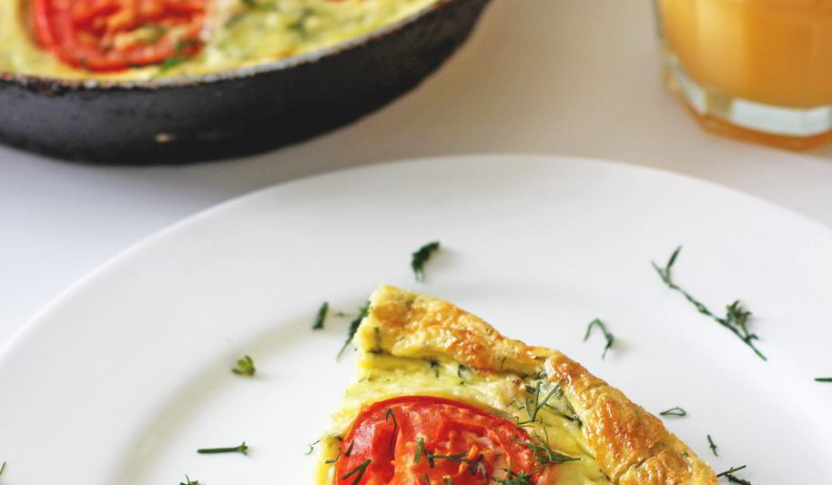 Рецепт фриттаты с маскарпоне, ветчиной и сыром