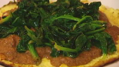 мексиканский омлет с фасолью