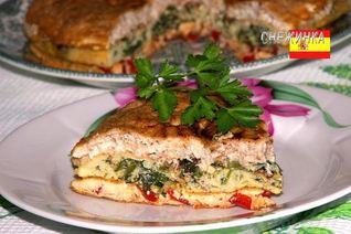 Многоцветный омлет по мотивам Испании