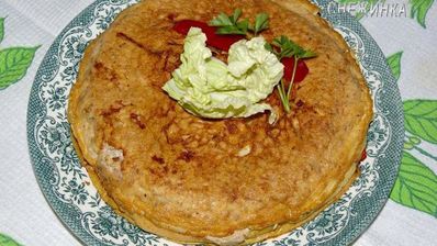 многоцветный омлет по мотивам испании