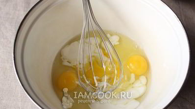 омлет камуфляж с морской капустой