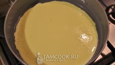 омлет камуфляж с морской капустой