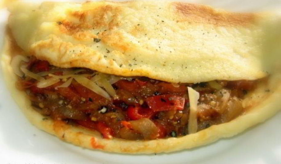 Рецепт омлета с баклажанами