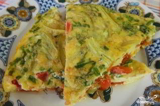 Омлет с болгарским перцем