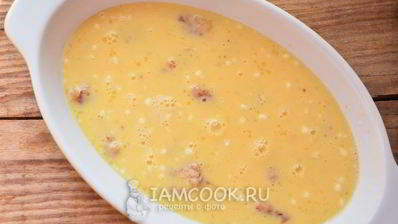 омлет с фаршем в духовке