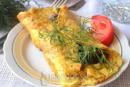 Омлет с грибами по-испански