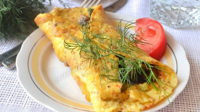 омлет с грибами по-испански