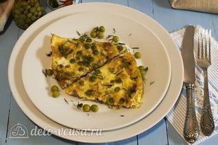 Омлет с грибами в духовке