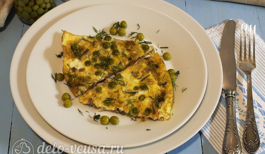 Рецепт омлета с грибами в духовке