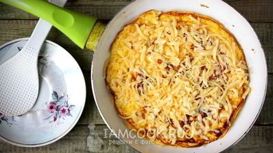 омлет с сыром на молоке
