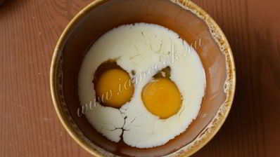 омлет с творогом и укропом