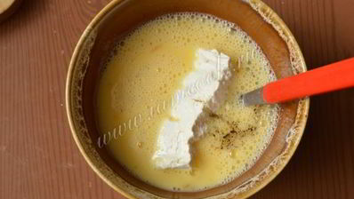 омлет с творогом и укропом