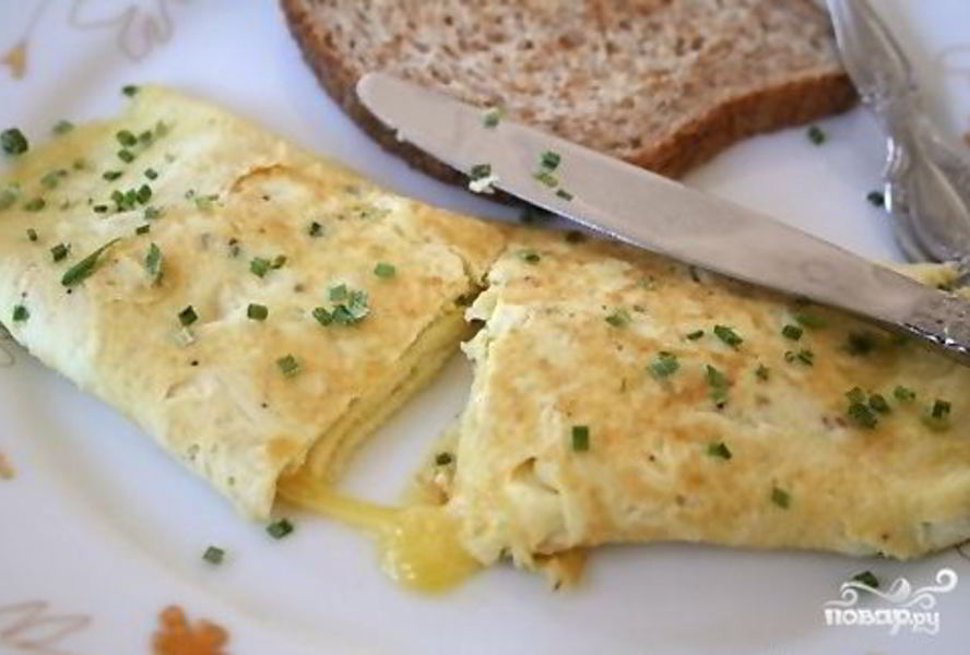 Омлет с творогом