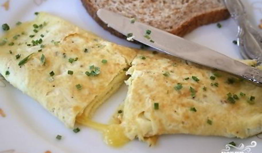 Рецепт омлета с творогом