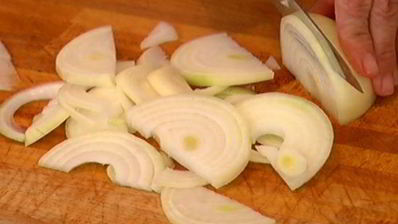 омлет с ветчиной и шампиньонами