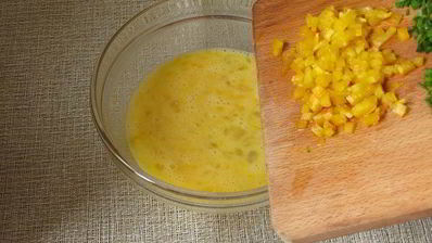 омлет сердечки