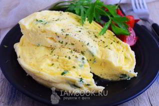 Паровой омлет в микроволновке