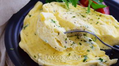 паровой омлет в микроволновке