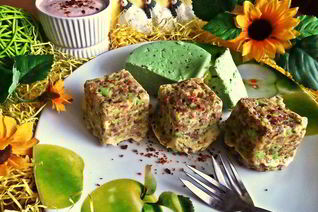 Порционный омлет с гречкой