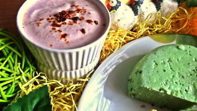 порционный омлет с гречкой