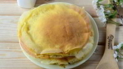 слоеный омлет на завтрак