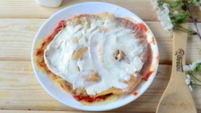 слоеный омлет на завтрак