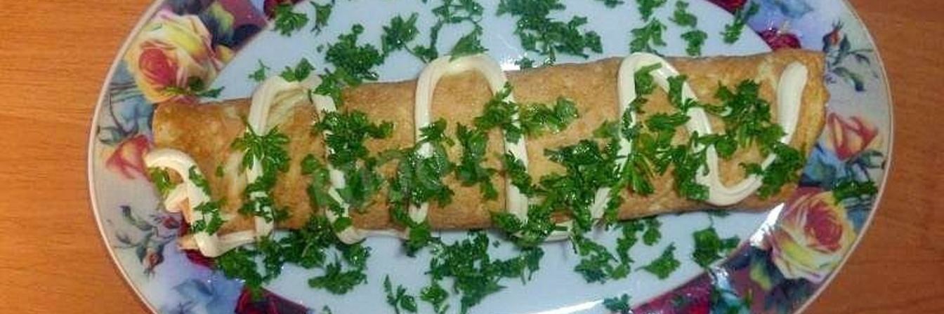 Вкусный омлет с начинкой по-французски