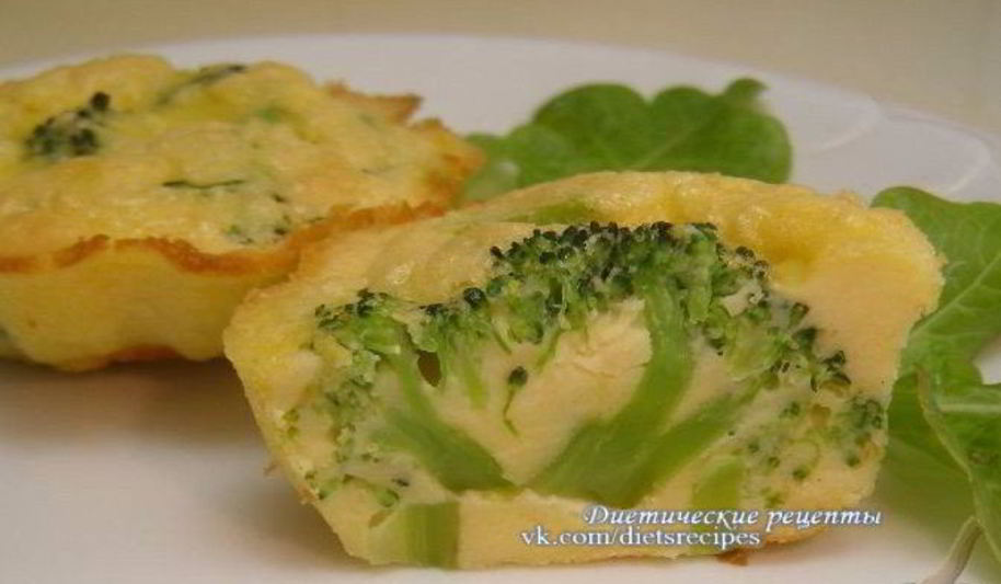 Рецепт запеченного омлета с брокколи