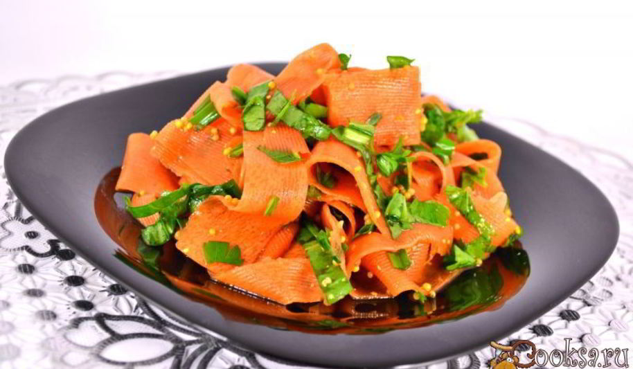 Рецепт острой закуски из моркови в восточном стиле