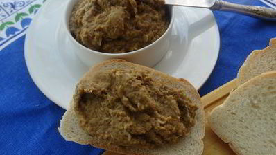 паштет из чечевицы с грибами