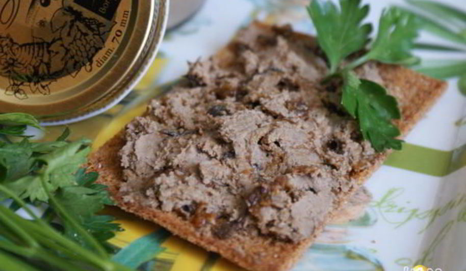 Рецепт паштета из куриной печени с черносливом