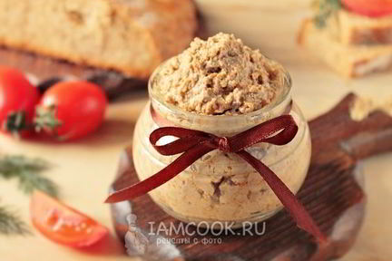 Паштет из вареной говяжьей печени