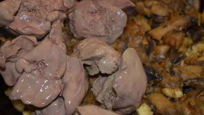 паштет с каштанами и шампиньонами