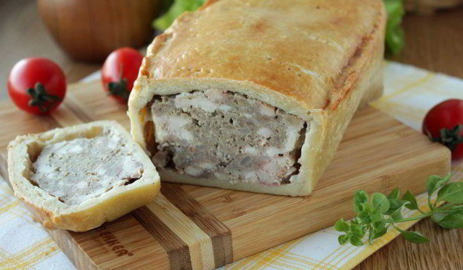 Рецепт паштета в хрустящем тесте