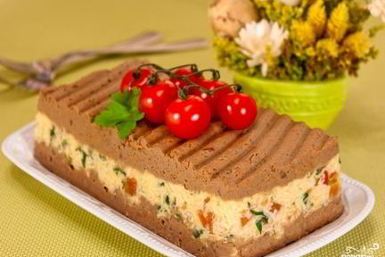 Печеночный паштет с сыром